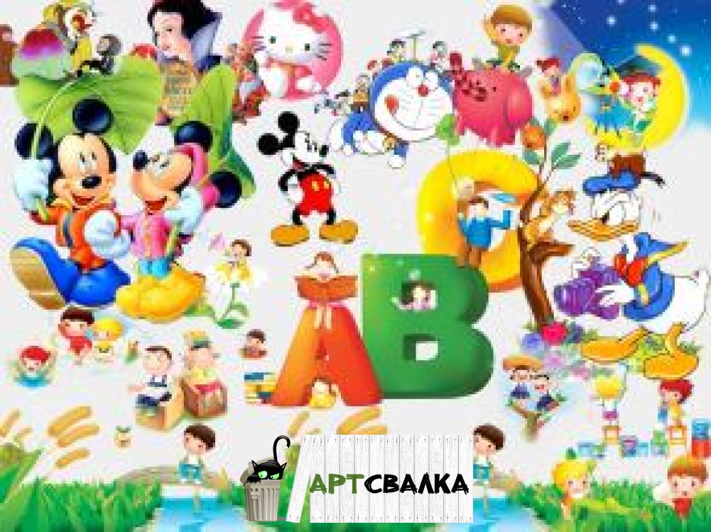 Мультяшки на прозрачном фоне | Common cartoon characters on a transparent background